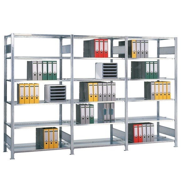 SCHULTE Aktenregal AF, doppelseitig, ohne Mittelanschläge, FL 150 kg, HxBxT 2.500 x 1.300 x 600 mm