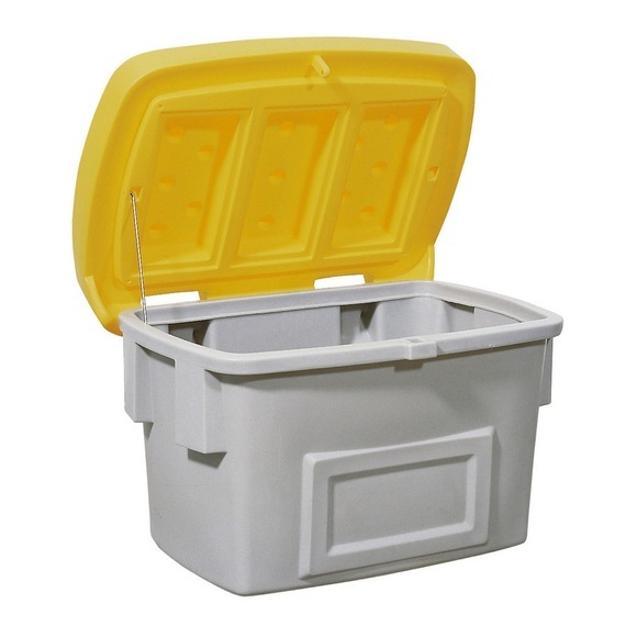 Streugutbehälter SB 400, grau/gelb, 400 Liter