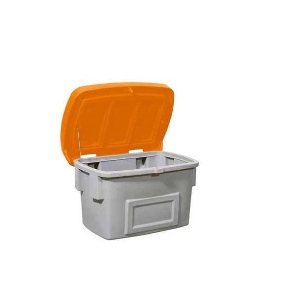 Streugutbehälter SB 400, grau/orange, 400 Liter