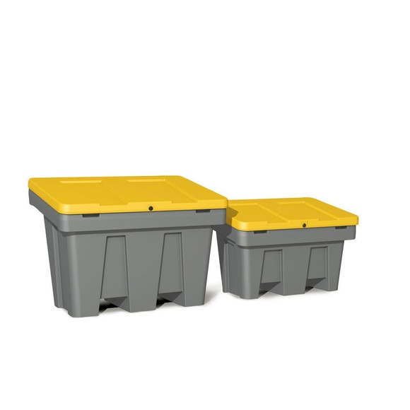 Streugutbehälter GB 150, grau/gelb, 150 Liter