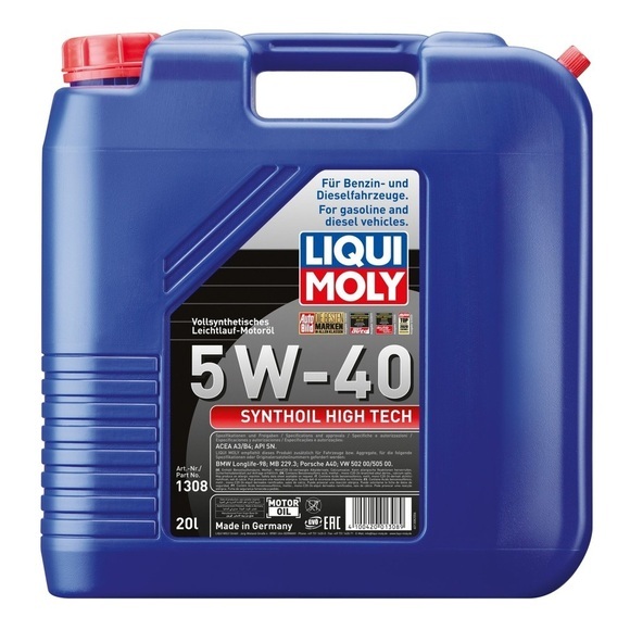 Liqui Moly SYNTHOIL HIGH TECH 5W-40 20 Liter Kanister