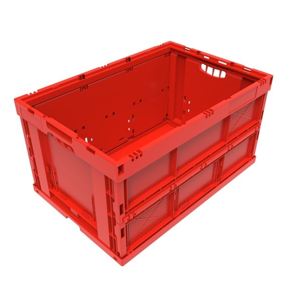 Euronorm-Faltbox Premium, 68 Liter, rot