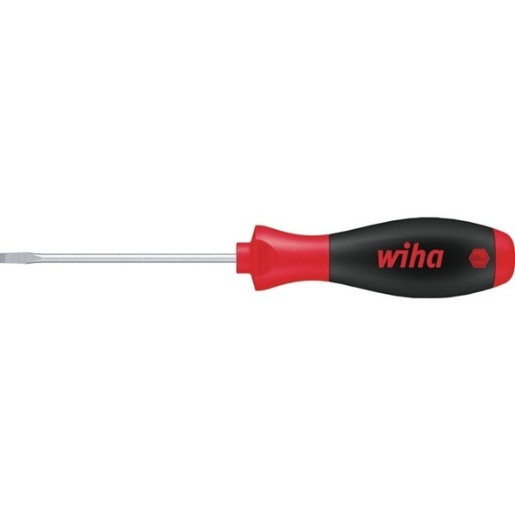 Elektriker Schlitz-Schraubendreher Wiha SoftFinish 00691 Klingenbreite: 3.5 mm Klingenlänge: 100 mm