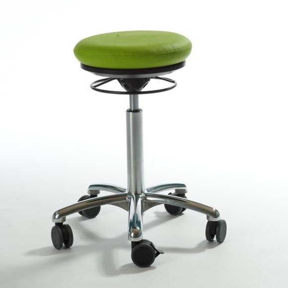 Hocker Pilates, Kunstledersitz, Sitzhöhe 450-580 mm, grün