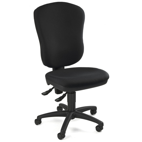 Topstar® Bürodrehstuhl Point 80, grosse Rückenlehne, Muldensitz, schwarz