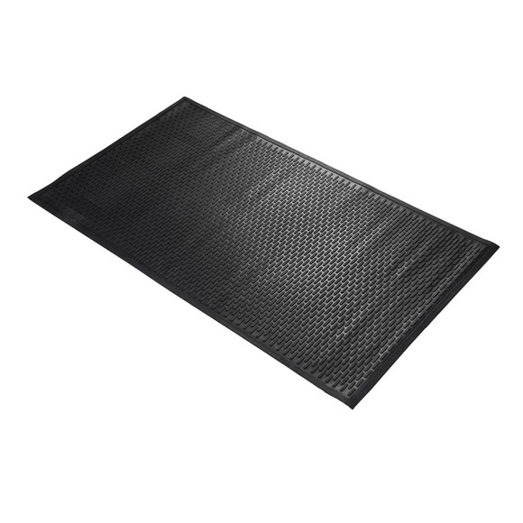 Schmutzfangmatte Gummi, schwarz LxB 750 x 850 mm