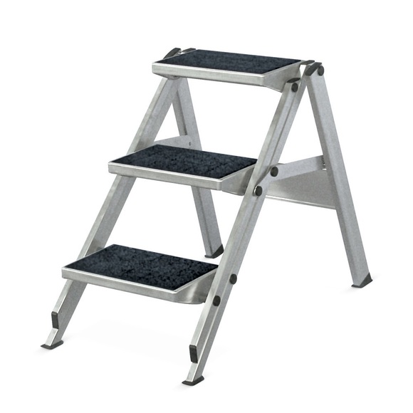 Sicherheits-Klapptreppe HYMER, Standhöhe 0,45 m
