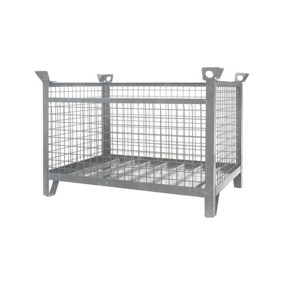Eichinger® Industrie-Gitterbox-Stapelpalette, 1500 kg, LxBxH 1500x1000x750 mm, feuerverzinkt