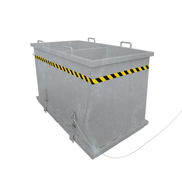 Eichinger® Klappbodenbehälter Sortiersystem, 2x900 LIter feuerverzinkt