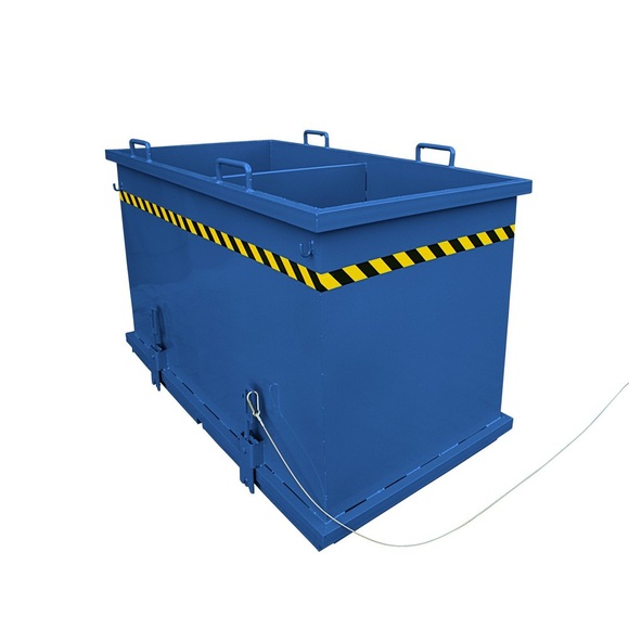 Eichinger® Klappbodenbehälter Sortiersystem, 3x600 LIter enzianblau