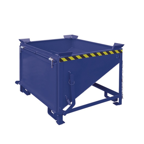 Eichinger® Silobehälter mit grossflächiger Schüttklappe, 750 Liter enzianblau