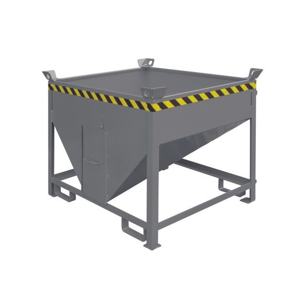 Eichinger® Silobehälter mit Auslaufschieber, 300 Liter anthrazitgrau