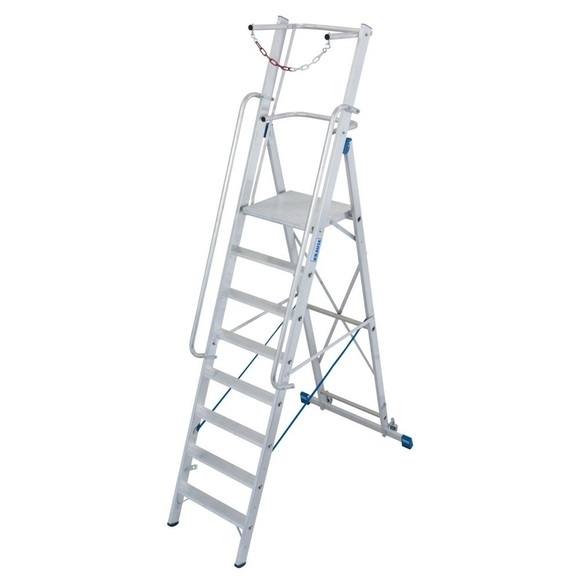 Krause Stabilo® Professional 127525 Aluminium Stufen-Stehleiter Arbeitshöhe (max.): 3.9 m Silber 22.5 kg