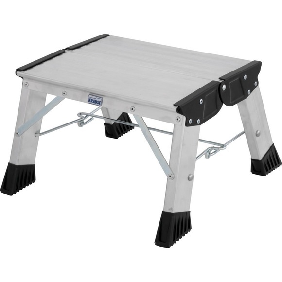 Krause Treppy PlusLine 130327 Aluminium Doppel-Klapptritt klappbar Arbeitshöhe (max.): 2.20 m Silber 1.8 kg