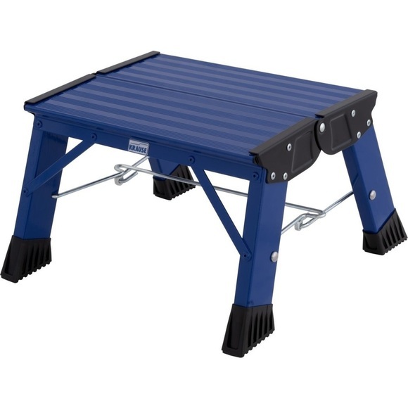 Krause Treppy PlusLine 130341 Aluminium Doppel-Klapptritt klappbar Arbeitshöhe (max.): 2.20 m Blau 1.8 kg