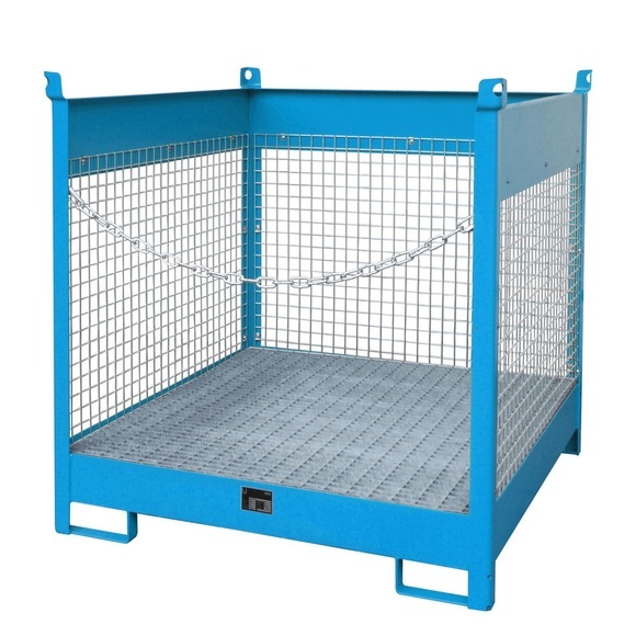 Fass-Stapelpalette Bauer FSP-4 D, für 4 x 200 l Fass, blau