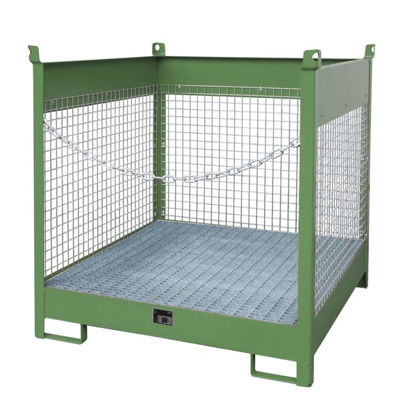Fass-Stapelpalette Bauer FSP-4 D, für 4 x 200 l Fass, grün
