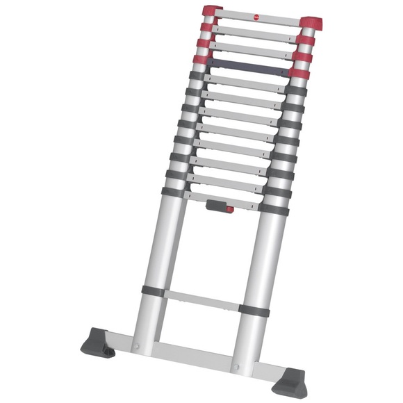 Hailo T80 FLEXLINE 7113-131 Aluminium Teleskopleiter Arbeitshöhe (max.): 4.5 m Silber, Schwarz, Rot 13.1 kg