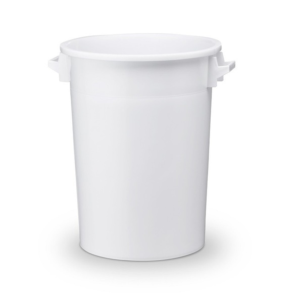 Kunststofftonne, weiss, 100 Liter