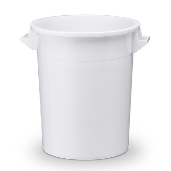 Kunststofftonne, weiss, 75 Liter
