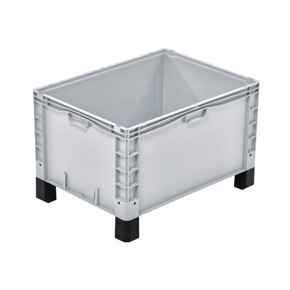 Alpha Eurobox aus PP mit geschlossenen Wänden, HxBxT 520 x 600 x 800 mm, mit Füssen