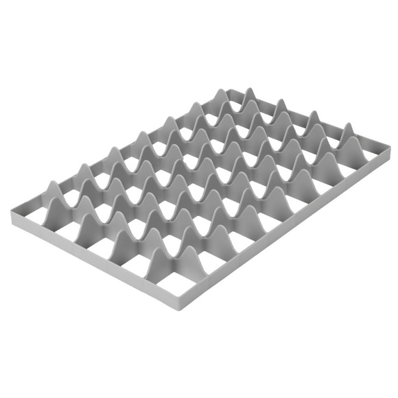 Fachwerkeinsatz für Gläserkiste, 5x8 unten