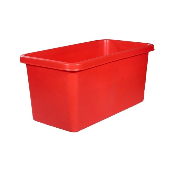 Rechteckbehälter XL, geschlossen, rot, 1308x699x615 mm