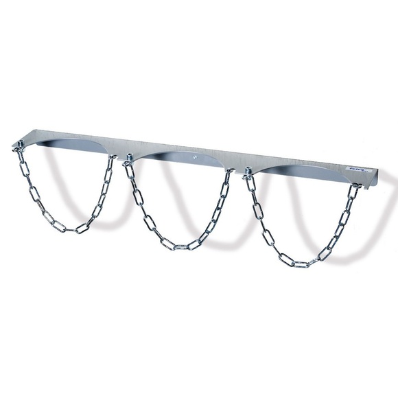 fetra® Wandhalterung für 3 Gasflaschen, Kettensicherung, Flaschen-Ø 320 mm