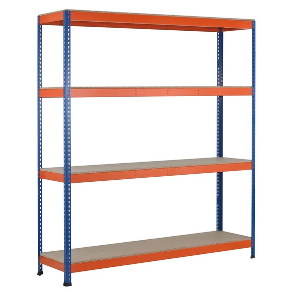 SCHULTE Weitspannregal, mit Spanplatten, GF, HxBxT 3.048 x 2.450 x 469 mm
