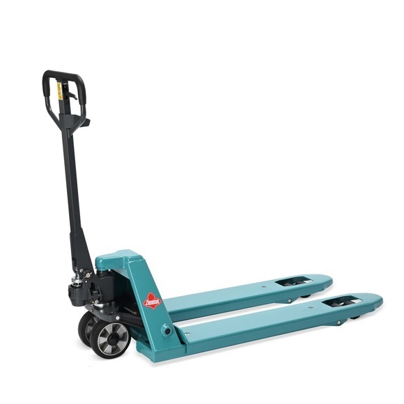 Hubwagen mit Waage Ameise® PTM 2.0 Scale mit Display am Deichselkopf, Tragkraft 2.000 kg, Tandemrollen