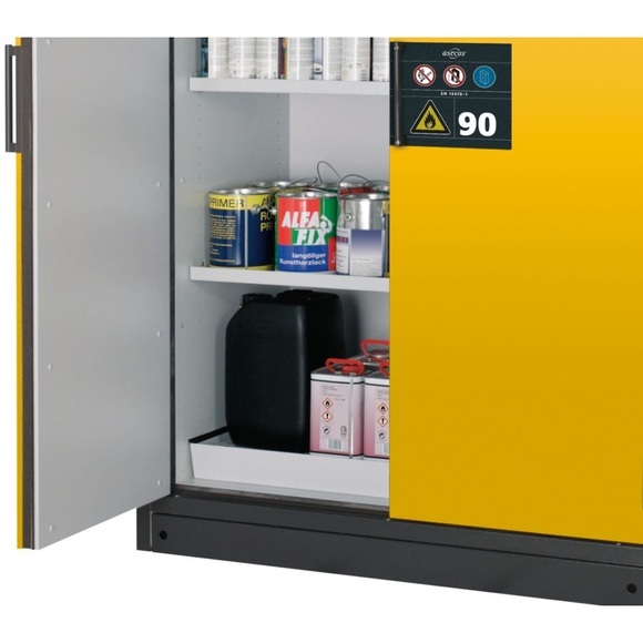 Sockelblende für asecos Sicherheitsschränke der Q30 Serie, Stahlblech, anthrazitgrau, B 818 x T 35 x H 85 mm