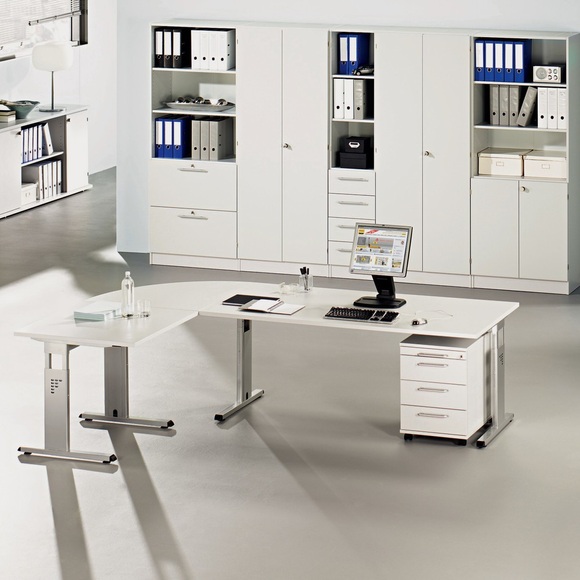 Standcontainer mit Hängeregister Solid, grau