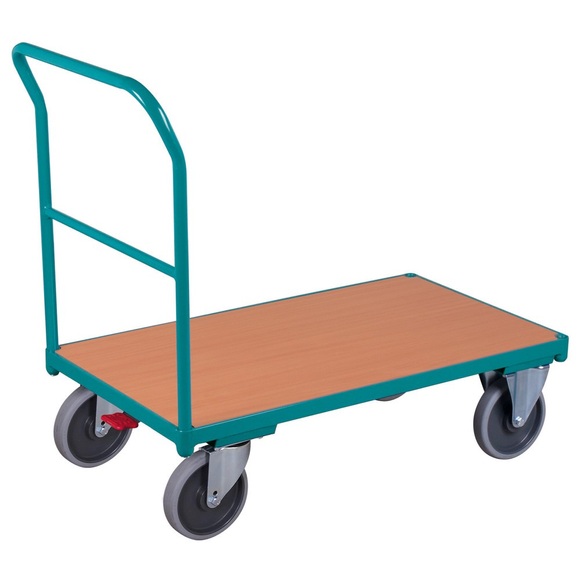 Ameise® Plattformwagen, mit Schiebebügel, Ladefläche BxT 800 x 1.230 mm