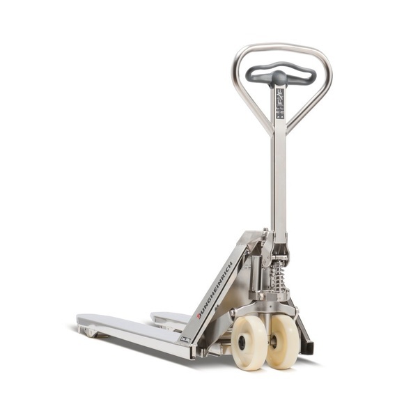 Jungheinrich™ Edelstahl-Handhubwagen AM I20p Professional-Ausführung, GL 1.140 mm, Polyurethan