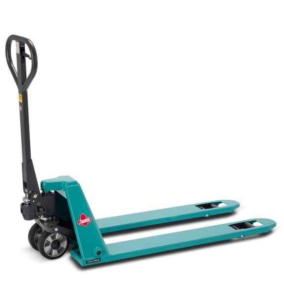 Ameise®- Niederflur-Handhubwagen Ameise®, GL 1.150 mm, Vollgummi/Polyurethan, RAL 5018 türkisblau