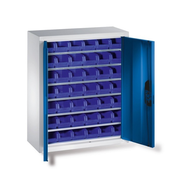 C+P Flügeltürschrank mit Sichtlagerkästen, HxBxT 830 x 700 x 300 mm, 42x Grösse 2