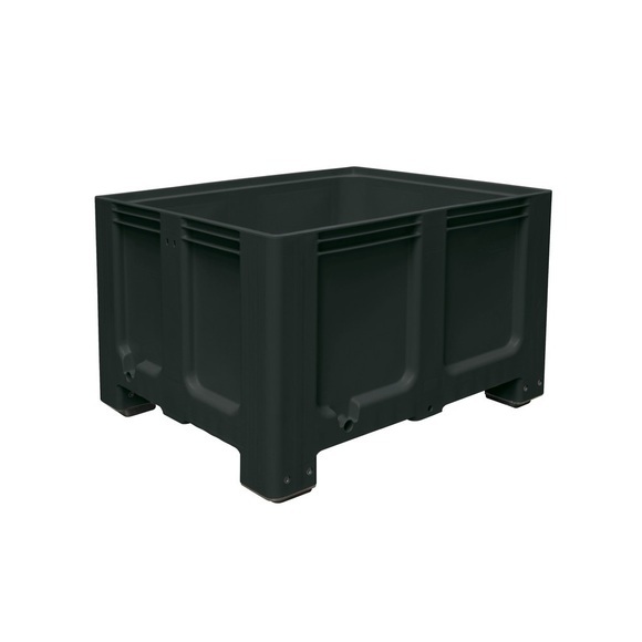 Grossbehälter aus Polyethylen, 610 Liter, mit Füssen, anthrazit