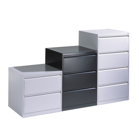 C+P Hängeregistraturschrank, 2-bahnig, 2 Schubladen, anthrazit