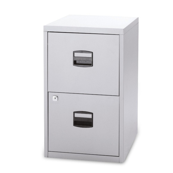 BISLEY Hängeregistraturschrank PFA 2 Schübe lichtgrau / oxfordblau