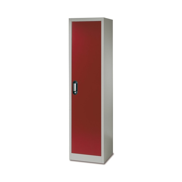 C+P Umweltschrank, 4 Wannen, HxBxT 1.950 x 500 x 500 mm, lichtgrau/rubinrot
