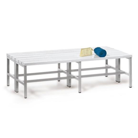 PAVOY Umkleidesitzbank, 2-seitig, Länge 1.500 mm, mit Schuhrost