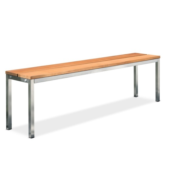 Parkbank, 4-beinig, 2 Sitzleisten, Länge 1.000 mm