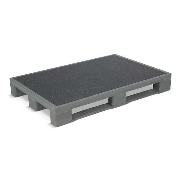 Schwerlast-Palette Anti-Rutsch mit Eisenverstärkung, LxB 1.200 x 800 mm