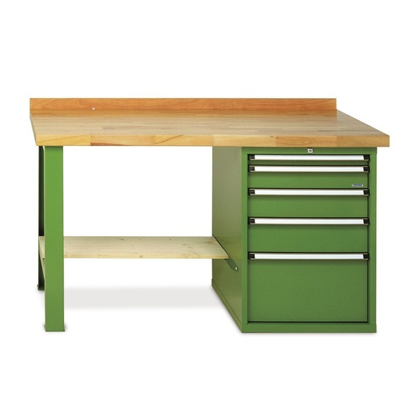 Schwere Werkbank Premium mit Schubladenblock, TK 900 kg, HxBxT 850 x 2.000 x 700 mm