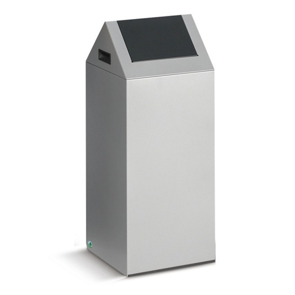 VAR® Wertstoffsammler, 60 Liter, selbstlöschend, Korpus lichtgrau, Deckel eckig/anthrazit