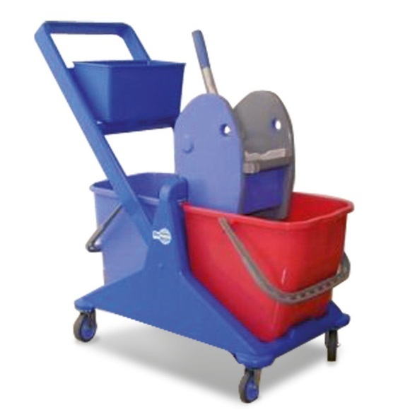 Harema® Doppelfahreimer Profi, Eimer 2x 25 Liter, mit Kunststoffablage