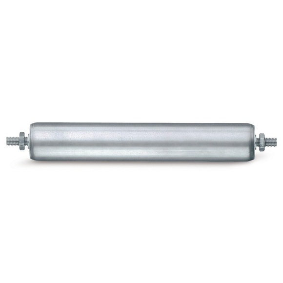 Tragrolle für Rollenbahnen, Stahl, Gewindeachse, Ø 60 mm, Länge 200 mm, TK 240 kg