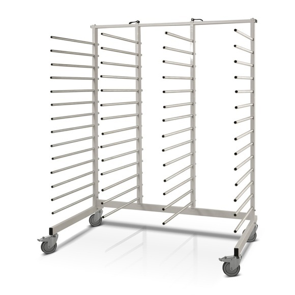 Tragarmwagen, lackiert, 4 x 14 verzinkte Tragarme, Tragkraft 300 kg