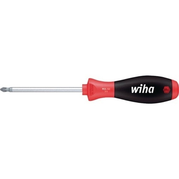 Werkstatt Kreuzschlitz-Schraubendreher Wiha SoftFinish 313 PZ 1 Klingenlänge: 80 mm DIN ISO 8764