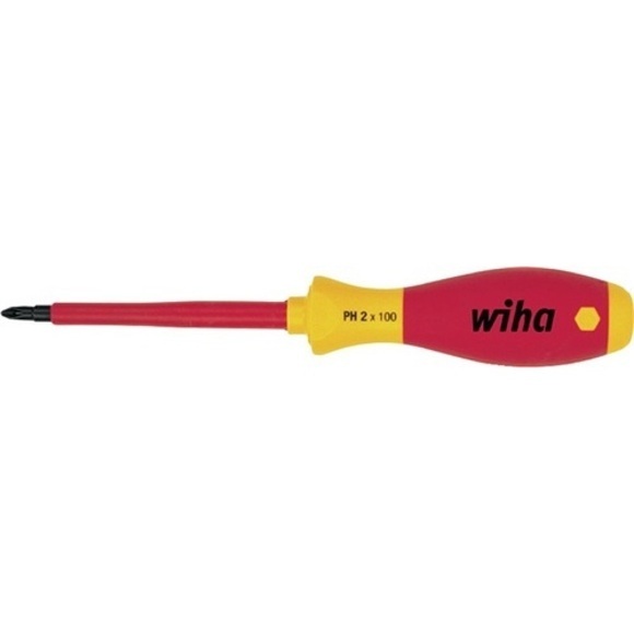 VDE Kreuzschlitz-Schraubendreher Wiha 321N PH 0 Klingenlänge: 60 mm DIN ISO 8764, DIN EN 60900